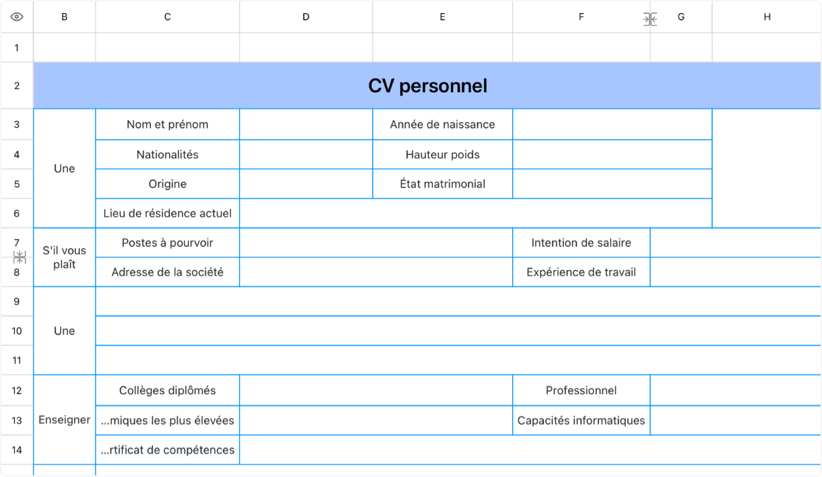 CV personnel 3